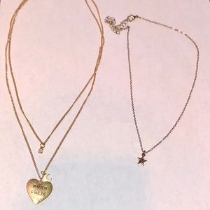 Two piece necklace set